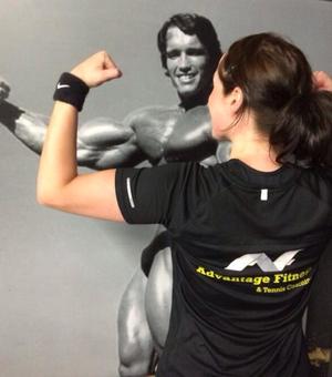 Even Arnie likes getting motivated with the Advantage Fitness Team